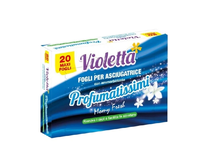 Servetele Parfumate pt Haine & Uscator Rufe Violetta MOMY FRESH 20 buc